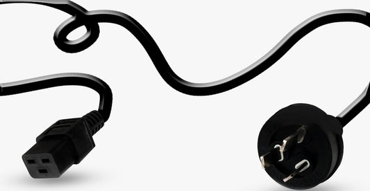 10A AU 3 Pin Male to IEC C19 Female plug in Power Cable